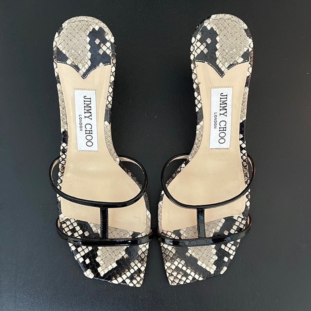 Size 36 1/2 Jimmy Choo, Ria slip-on sandals.  Never been worn.